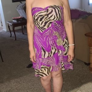 bnb strapless party dress GUC